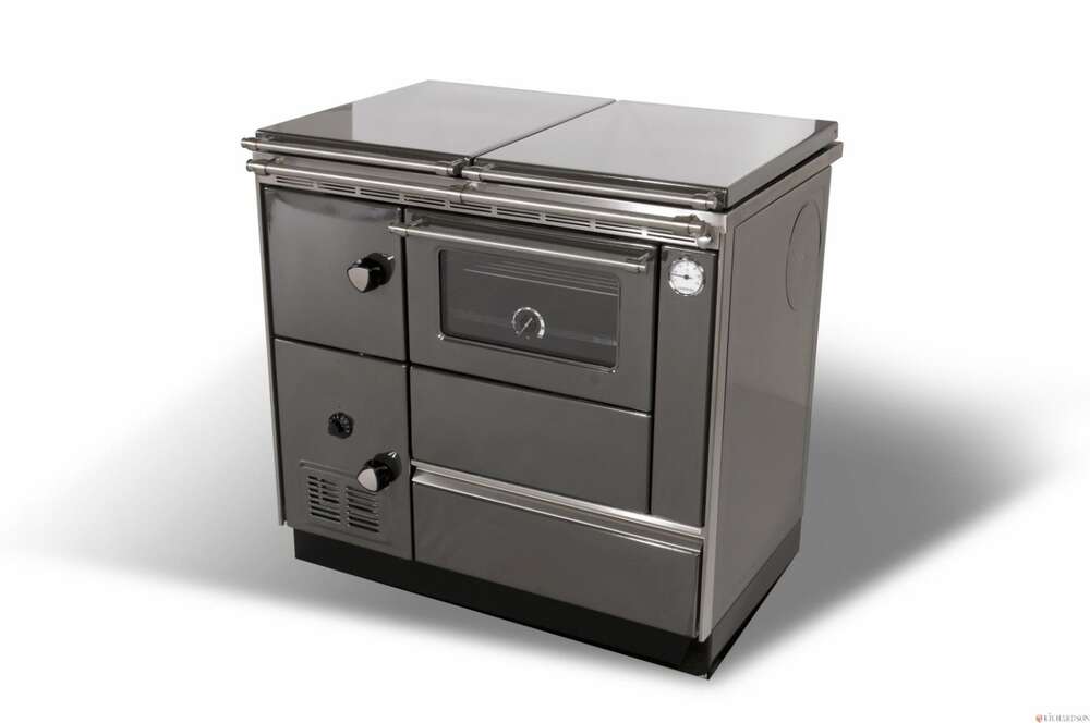 Image du produit ELEGANCE ANTHRACITE -CUISINIERE BOIS BUCHES AVEC FOUR