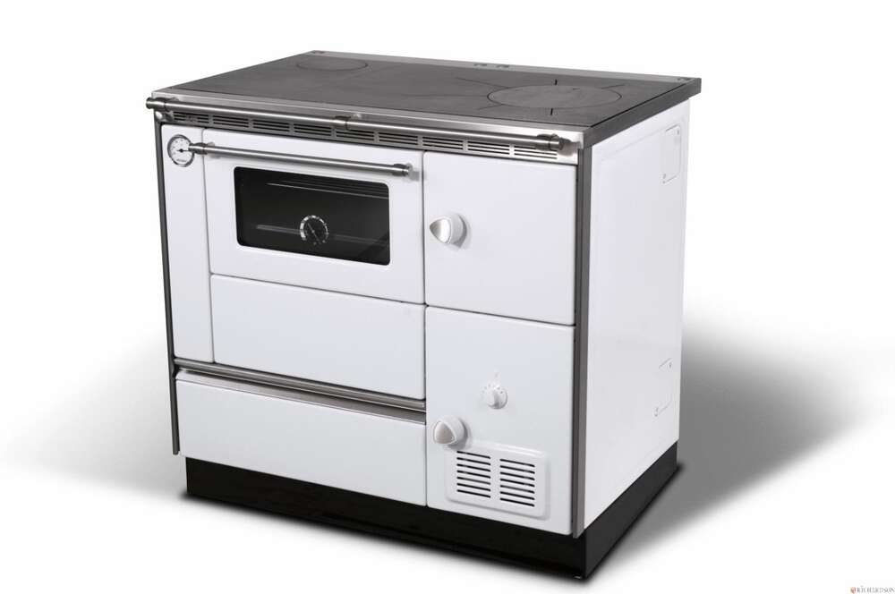 Image du produit ELEGANCE BLANC -CUISINIERE BOIS BUCHES AVEC FOUR