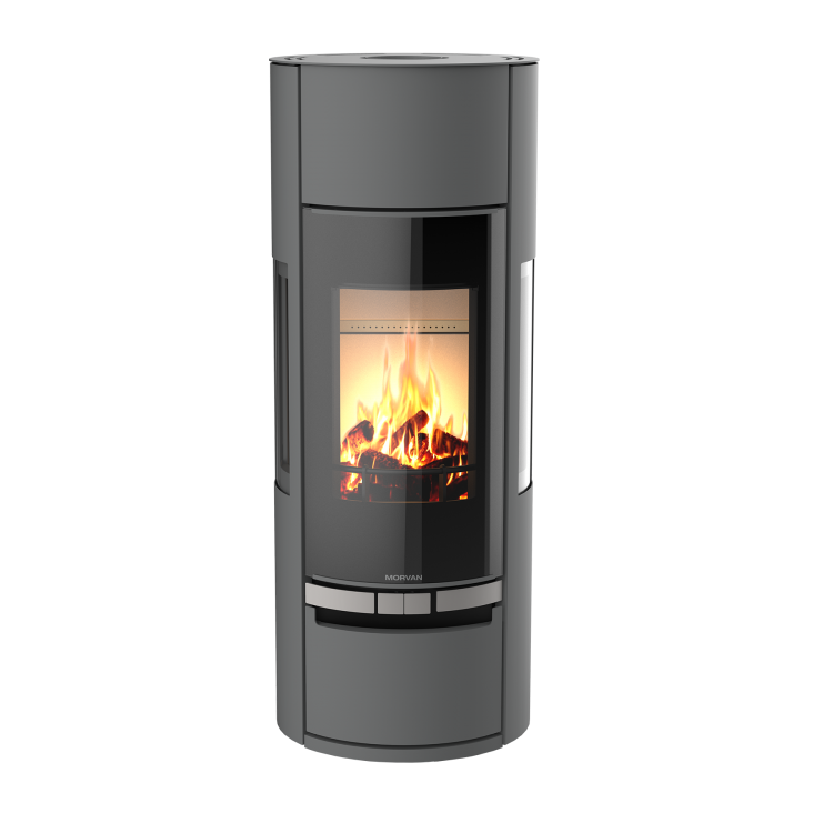 Image du produit POELE A BOIS BUCHE VISION'R 6 KW - GRIS LOFT