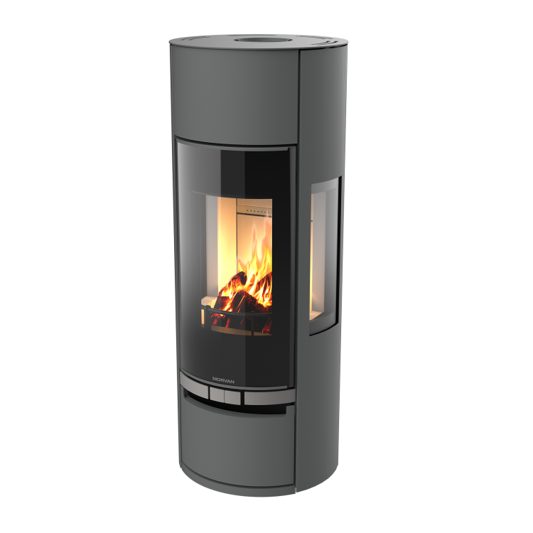 Image du produit POELE A BOIS BUCHE VISION'R 6 KW - GRIS LOFT