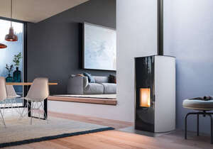 Image produit BEATRICE 6 BLANC - POELE A GRANULES ETANCHE