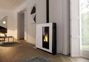 Image produit MICHELLE 10 BLANC - POELE A GRANULES ETANCHE